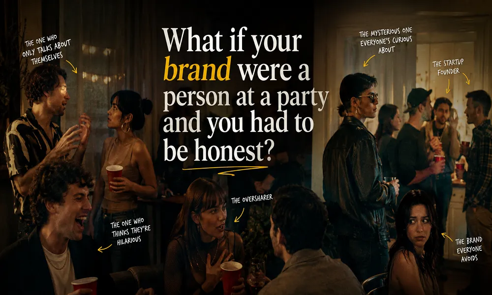 What if your brand were a person at a party and you had to be honest