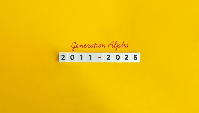 Letter Tiles on Yellow Background. Minimalist Aesthetics.